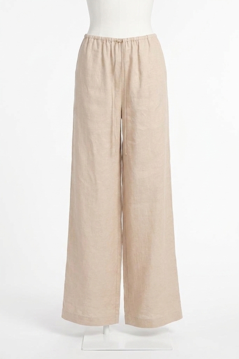 FRAME Pants - NEW FRAME linen lounge pant in flax